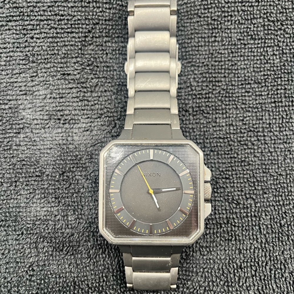 Nixon Silver Square Smartwatch